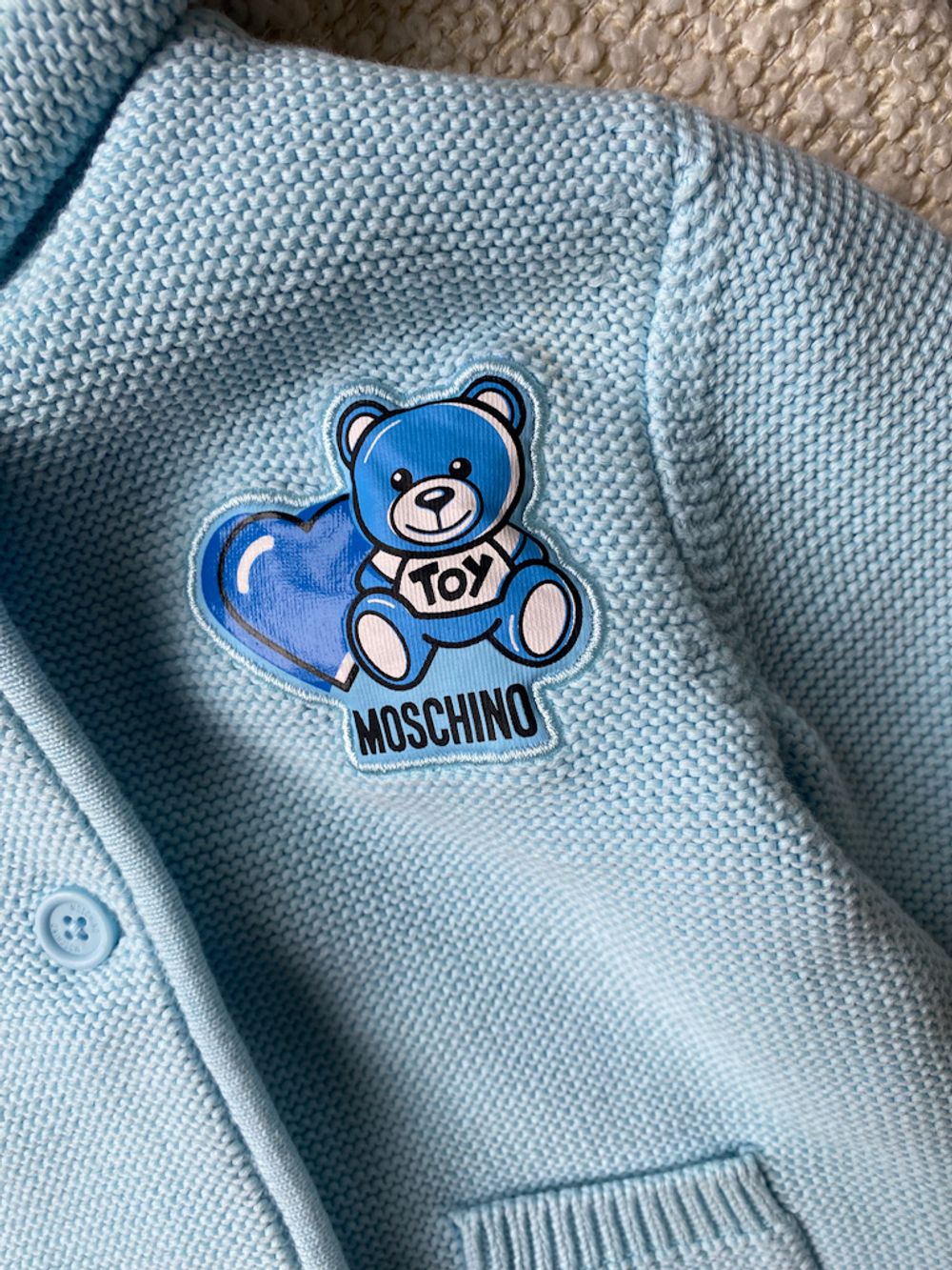 Хлопковый кардиган Moschino, 80