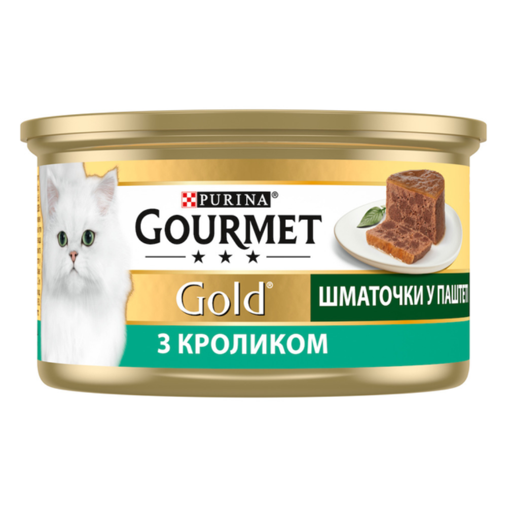 Влажный корм Gourmet Gold с кроликом 85 гр