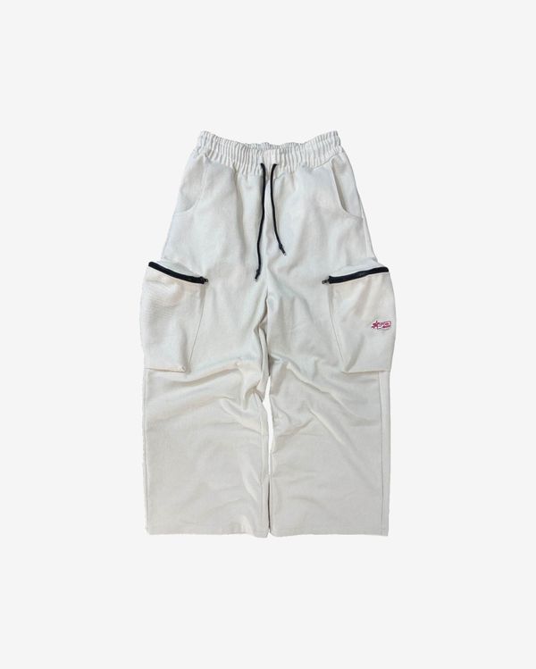 Брюки SoWhat Карго Широкие Плотные Молоко - фото 1