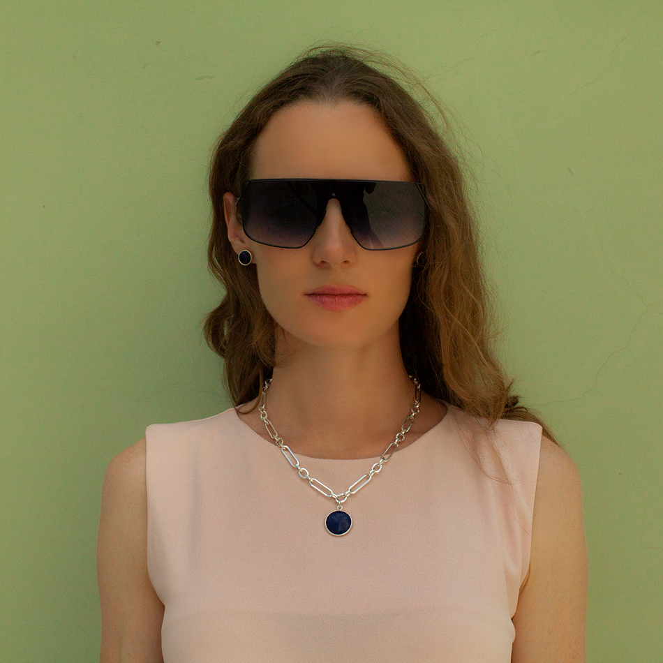 Колье Fiore Luna NATURAL LAPIS LN5151 BL/S