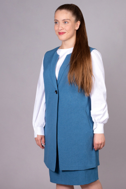 Жилет без подклада 3283ЛП, ниагара #48Н063283ЛП