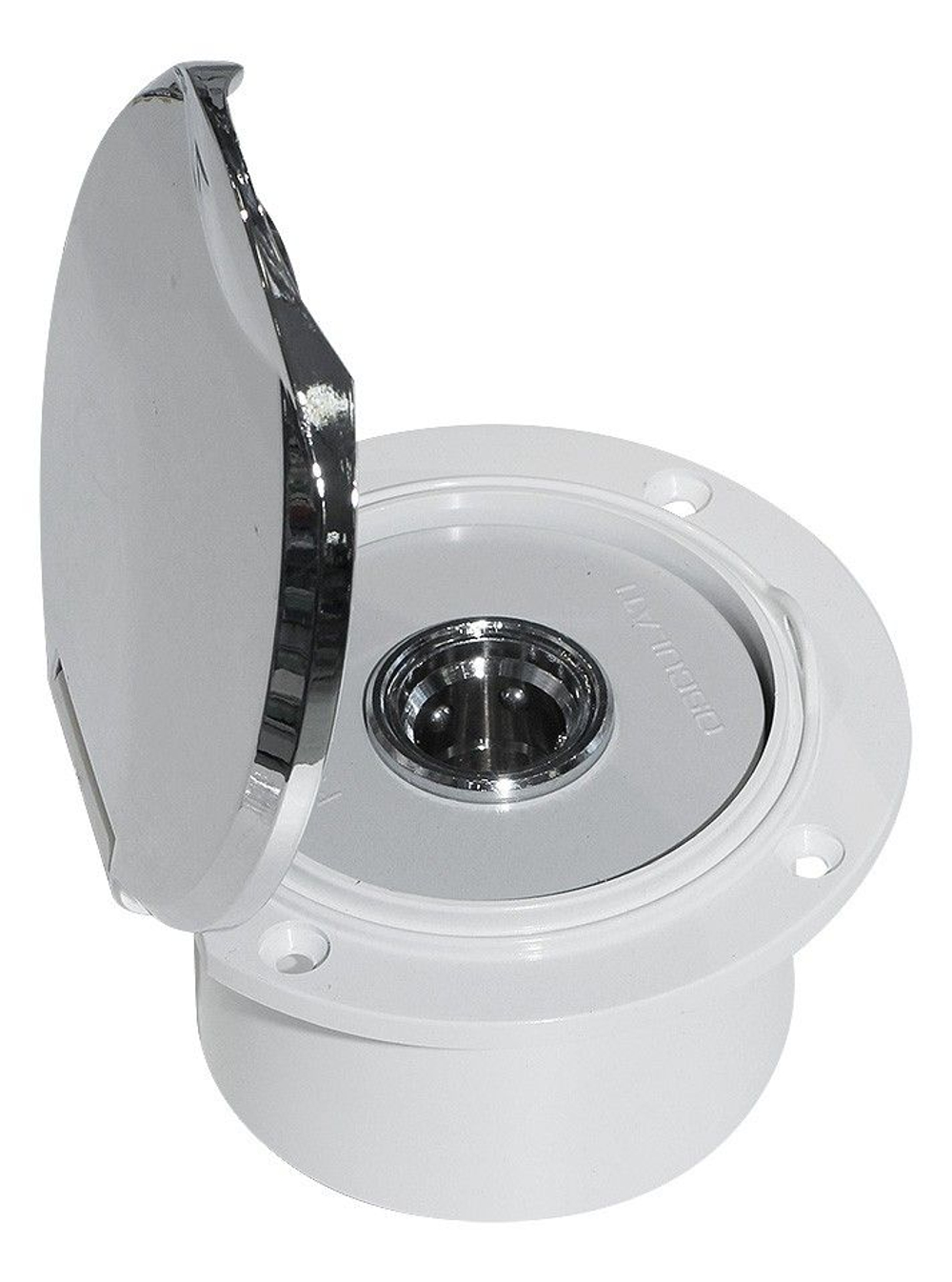 Короб с быстроразъемным штуцером, круглый, хромированный (10256037)