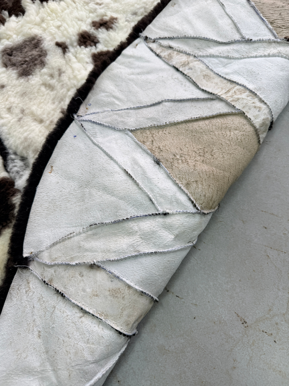 Ковер шкура натуральная овчина меховой