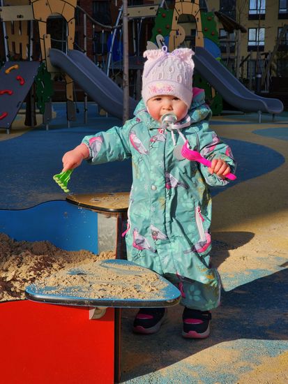 Шапочка детская для девочек, розовая