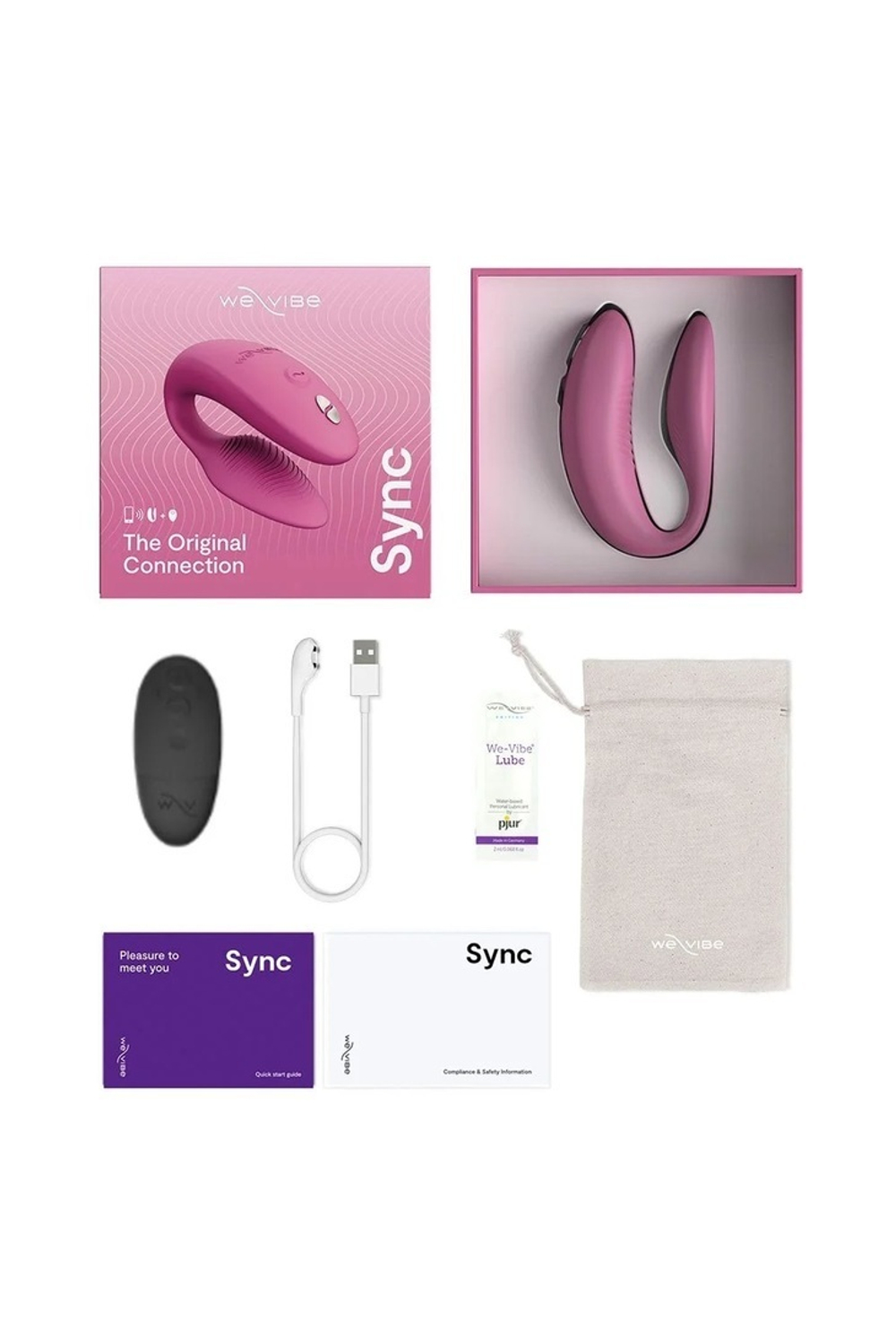 We-Vibe Sync 2 - Вибратор для пар с приложением и пультом ДУ