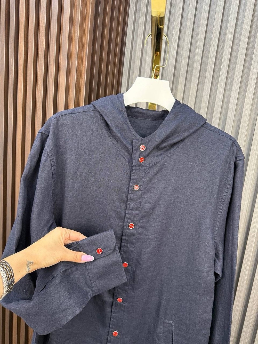 Рубашка с капюшоном Kiton