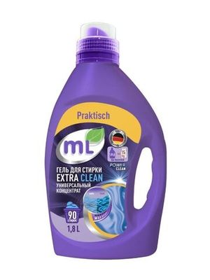 ML Гель для стирки EXTRA CLEAN универсальный концентрат, Meine Liebe, 1,8 л