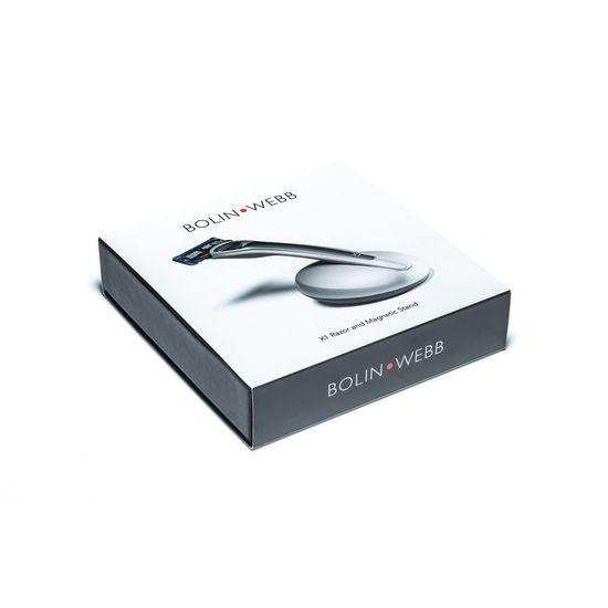 Набор Bolin Webb X1, бритва X1 серебристо-черная, подставка X1 серебристая