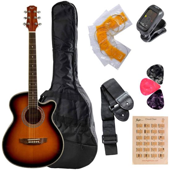 Акустическая гитара в наборе FLIGHT F-230 SB PACK