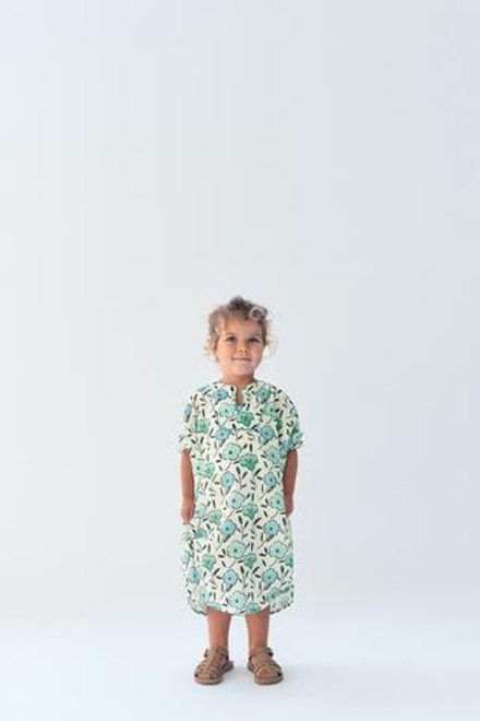ZARA ПЛАТЬЕ-КАФТАН С ЦВЕТОЧНЫМ ПРИНТОМ - LIMITED EDITION, С ПРИНТОМ