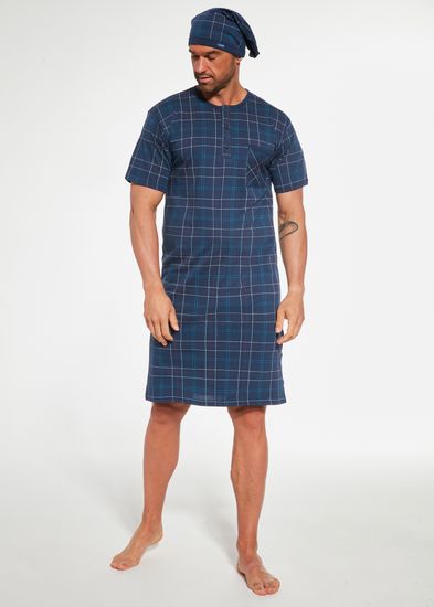 Сорочка ночная мужская с коротким рукавом и колпаком Cornette  109/20