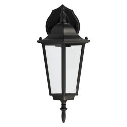 Светильник уличный настенный ЭРА «Веледа» GBW-104-1-BL-0360 230В Е27 IP54 чёрный вниз | Садово-парковые светильники