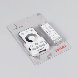 Диммер SMART-DIM-SET-RING (12-24V, 1x8A, ПДУ 2.4G) (Arlight, IP20 Пластик, 5 лет) 034786