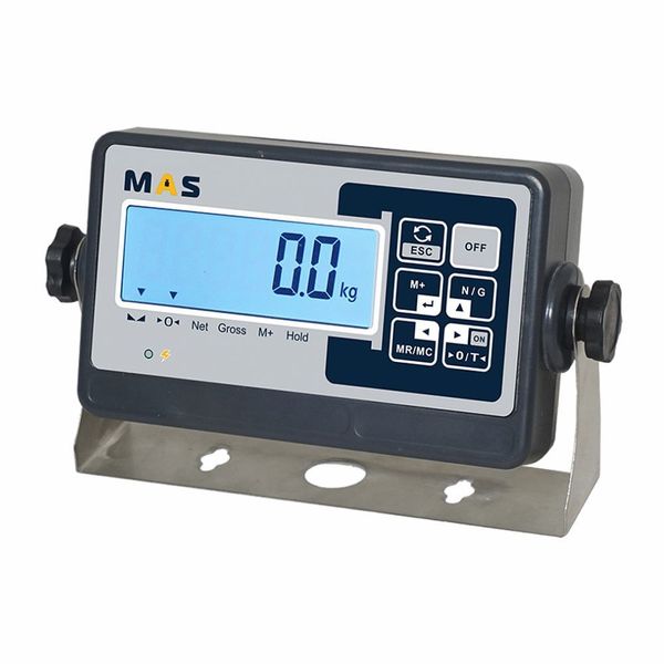 Весы платформенные MAS PM4PHS-1500-1515, 1500кг, 200/500гр, 1500х1500, RS232 (опция), стойка (опция), нержавеющая сталь AISI 304, защита IP65, с поверкой, выносной дисплей
