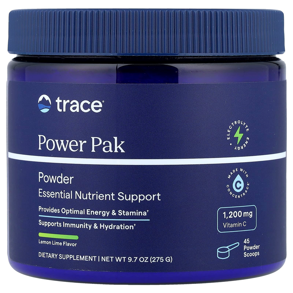 Trace, Power Pak, лимон и лайм, 275 г (9,7 унции)
