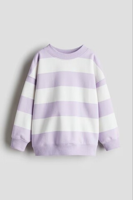 H&M Толстовка с круглым вырезом, сиреневый