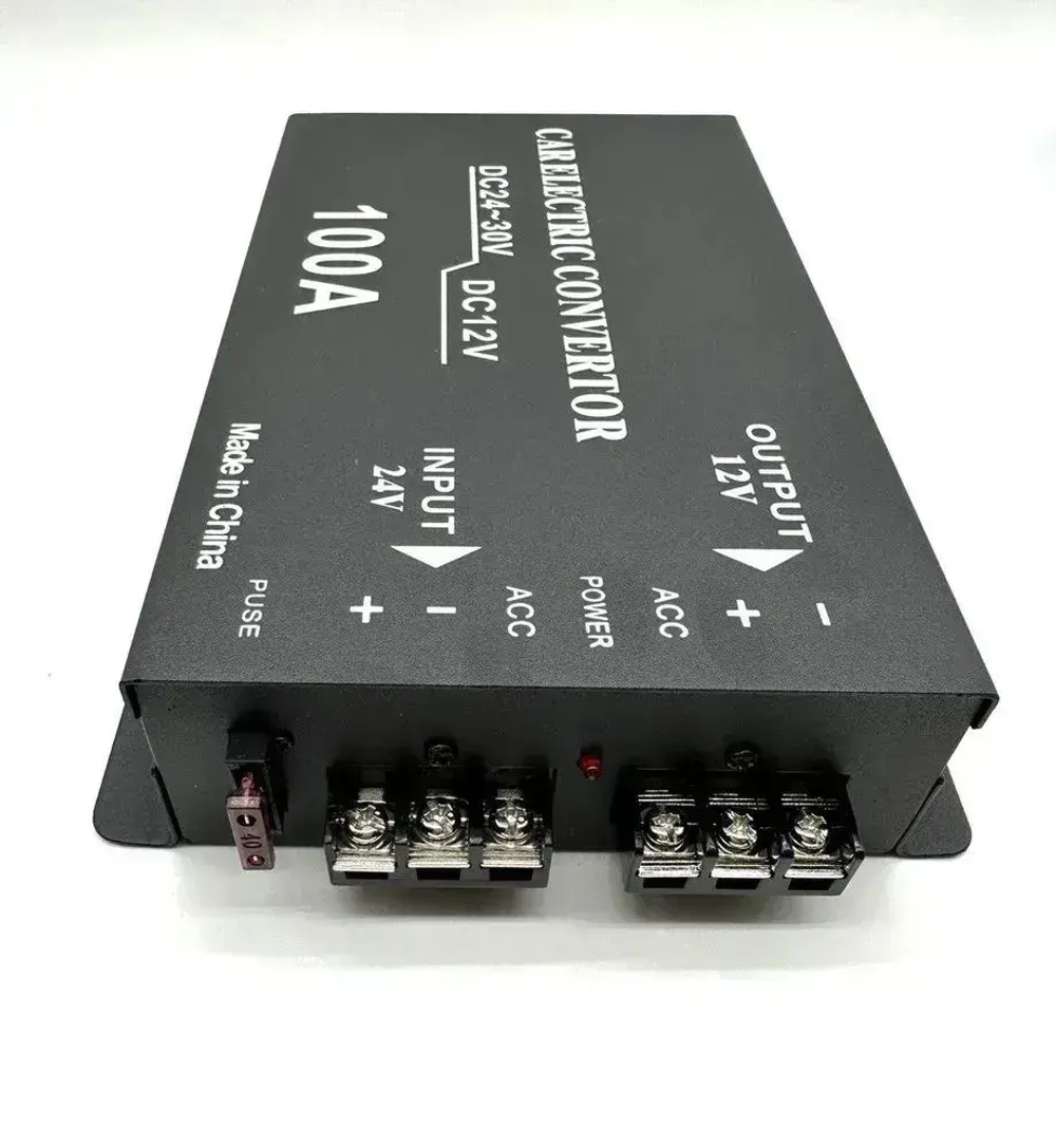 Автомобильный инвертор с 24V на 12V (100A - 1200W)