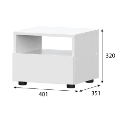Тумба прикроватная Токио, белый
