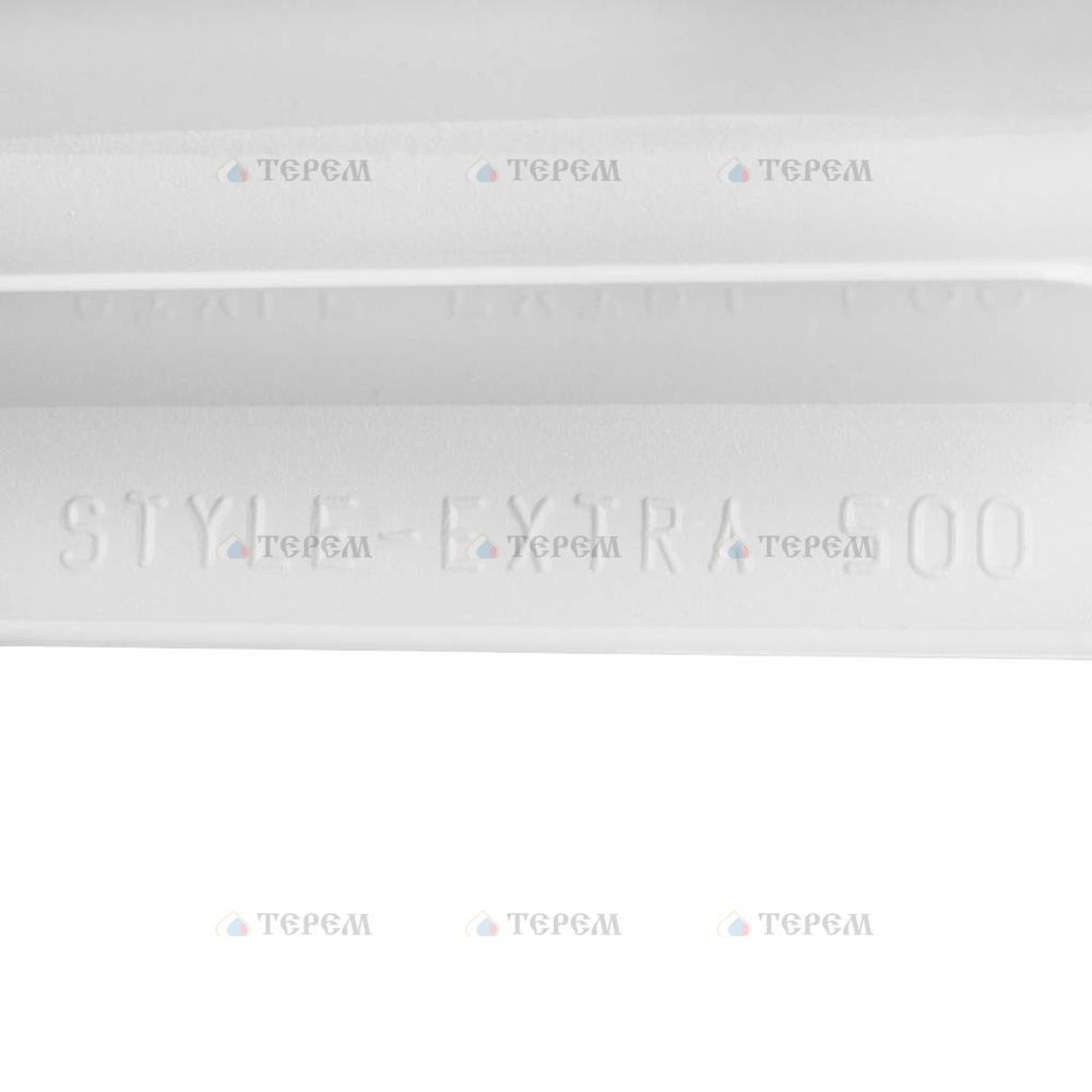 Global STYLE EXTRA 500 10 секций радиатор биметаллический нижнее правое подключение (белый RAL 9010)