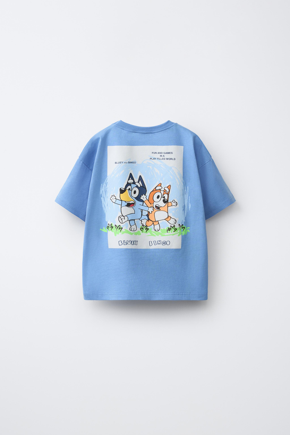 ZARA ФУТБОЛКА BLUEY © LUDO STUDIO, НЕБЕСНО-ГОЛУБОЙ