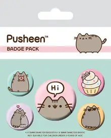 Значки Pyramid: Pusheen (Pusheen says Hi) 5 шт.