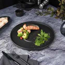 Блюдо круглое d 30 см h2 см Black Raw Stellar P.L. Proff Cuisine [1]