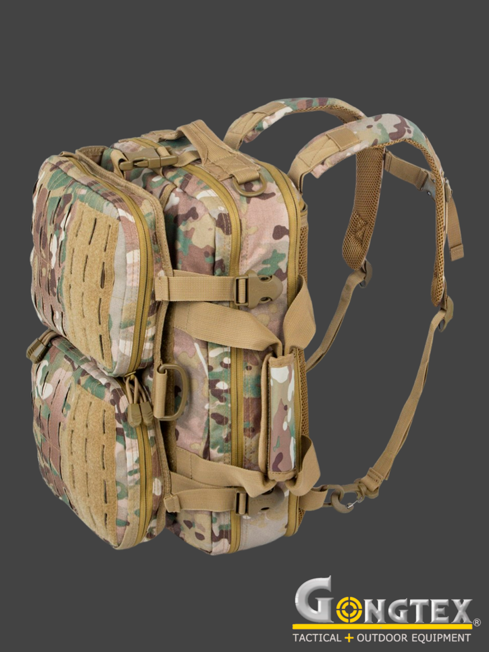 Сумка-рюкзак тактическая Gongtex Navigator Backpack, 18 л (0307). Мультикам