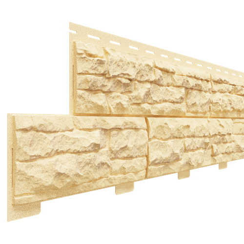 Фасадная панель Доломит Скалистый Риф Премиум Карри