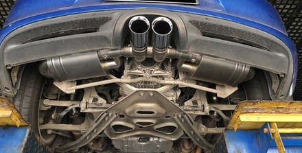 Спортивная выхлопная система с заслонками для Porsche Cayman/Boxster 2.7NA/3.4NA Порше Кайман