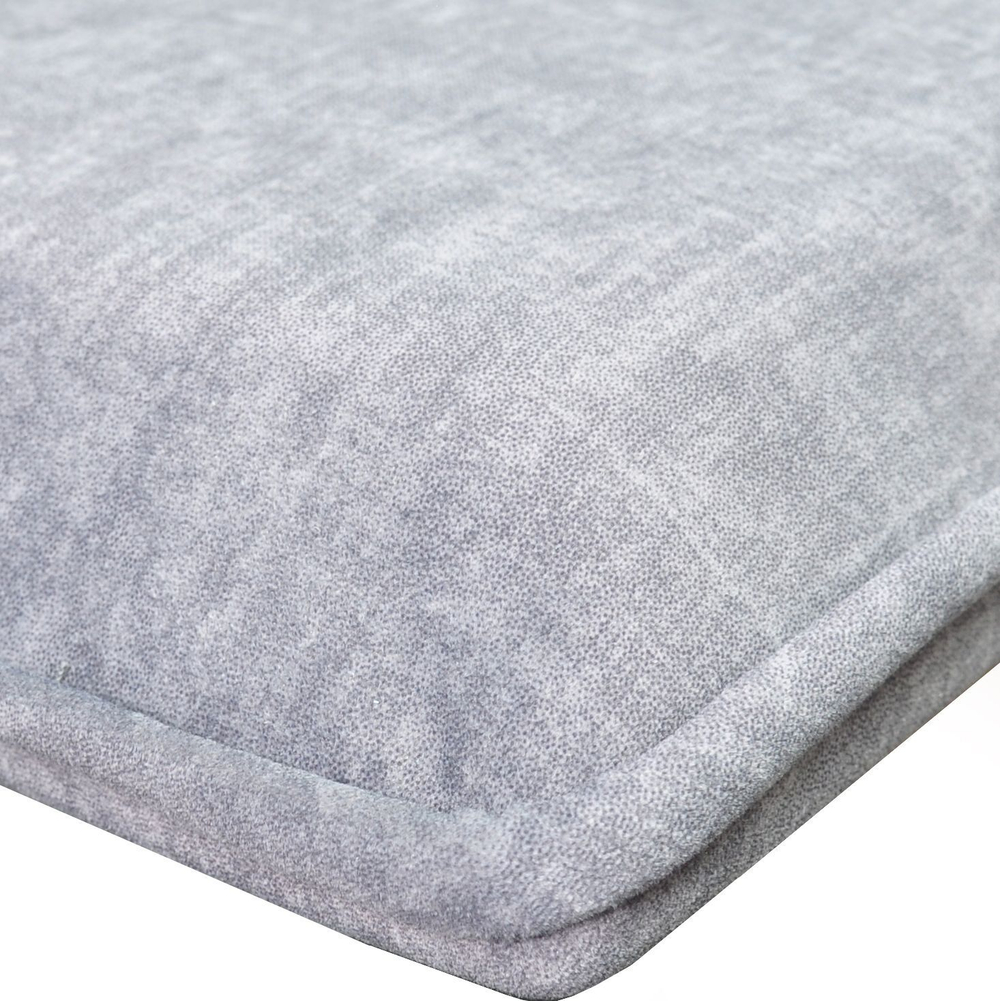 Двуспальная кровать 160х200 парящая Беллиссима из массива дикого дуба с мягким изголовьем