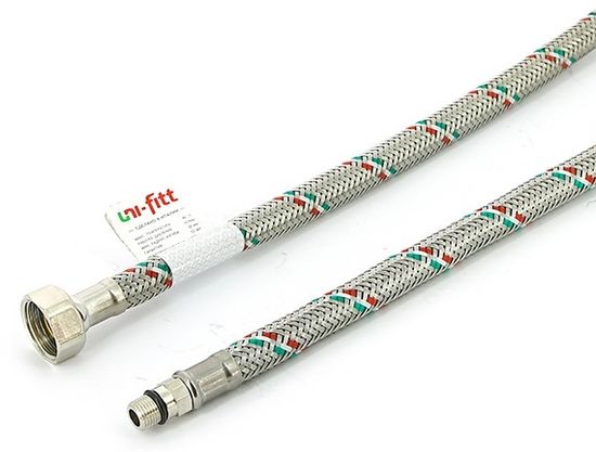 Гибкая подводка для воды Uni-Fitt M10X1 х ВР 1/2", длина 400 мм (502S2804)