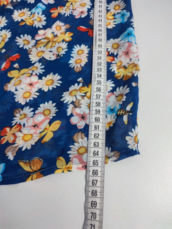 Блуза с цветочным принтом 46-48 размер