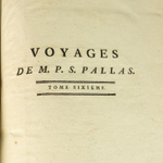 «Путешествие профессора Палласа по разным провинциям Российской Империи и по Северной Азии»