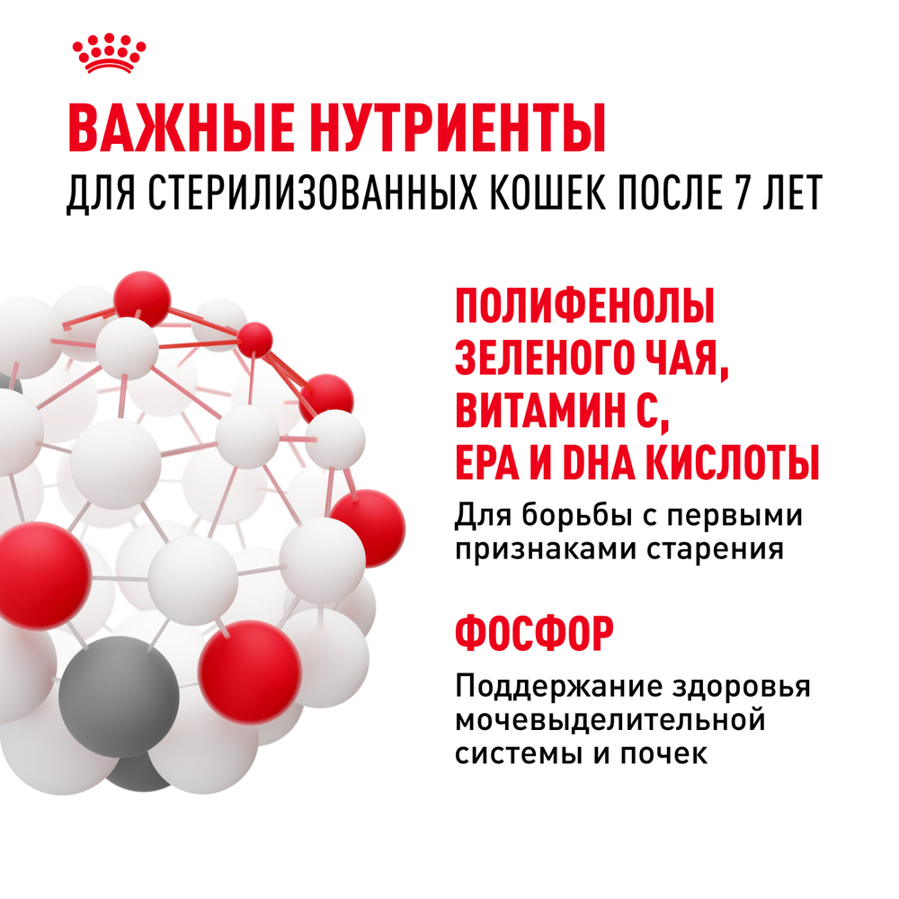 Royal Canin Sterilised 7+ Корм сухой сбалансированный для стерилизованных кошек 3,5 кг