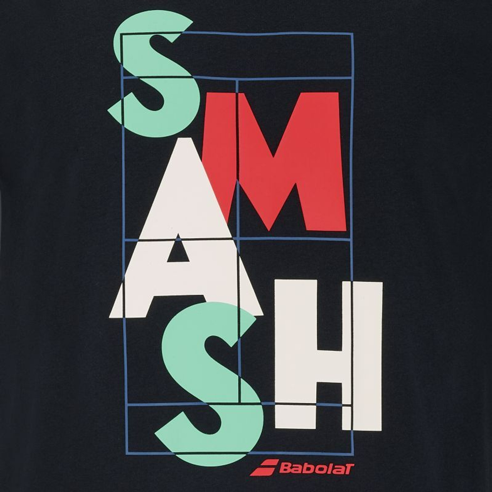 Мужская теннисная футболка Babolat Exercise Message Men - черный