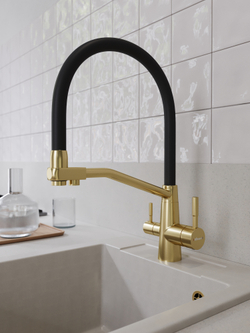 Смеситель для кухни Domaci Ливорно D5693GM матовое золото