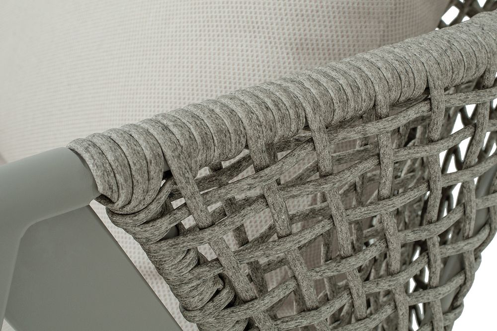 "Амстердам" диван из искусственного ротанга двухместный, цвет серый