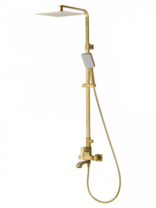 Душевая система WONZON & WOGHAND FLEX, Брашированное золото (WW-88047072-BG)