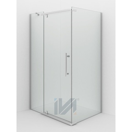 Душевое ограждение IVA E1SC90T 900*900*2000 (без поддона) тонированное стекло