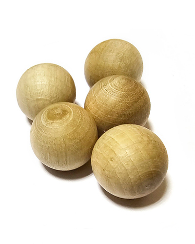Шар 30мм береза, деревянная заготовка, набор 10шт
