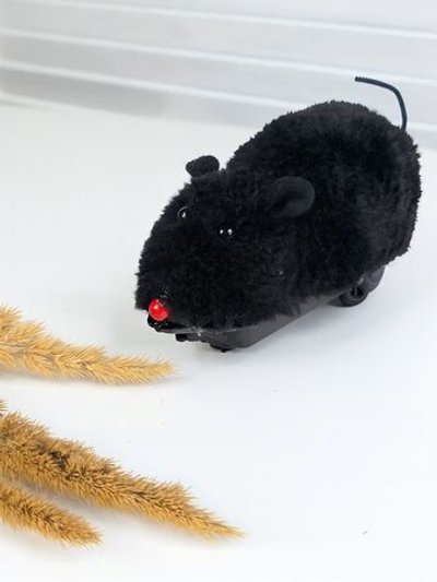 Игрушка Мышь на радиоуправлении цвет черный (202073373-1)