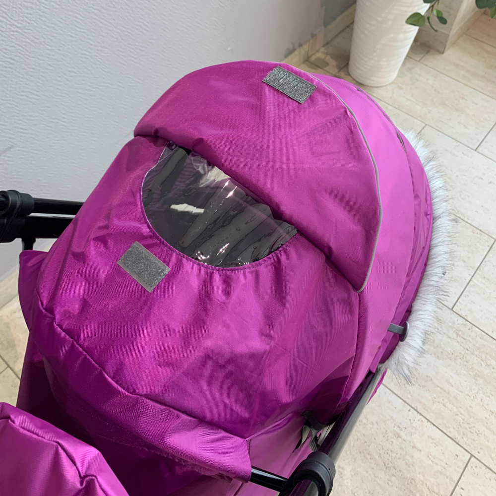 Коляска комбинированная «Ника Детям 7-5SK» баклажановый (арт. НД7-5SK/Б)