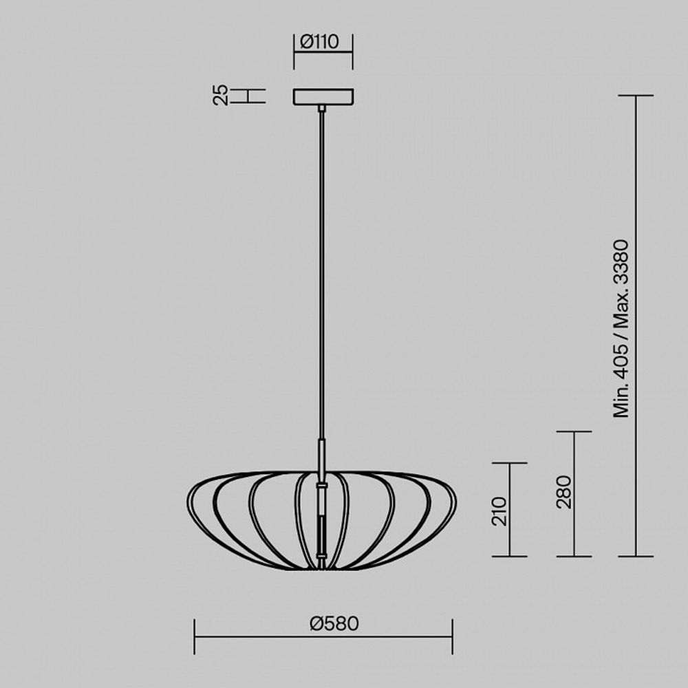 Подвесной светильник Maytoni Cambio MOD398PL-01GR1