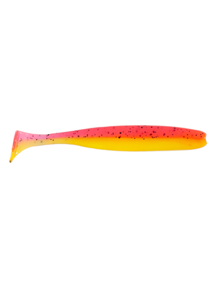 Приманка ZUB-IZI 140мм(5,5")-5шт, (цвет 023) розовый верх-желтый низ