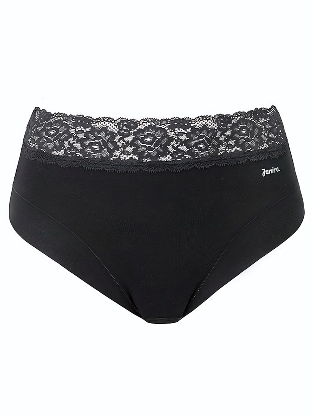 Высокие трусики с широким кружевным поясом Dolce Cinture (Размер: XL) (Цвет: черный)