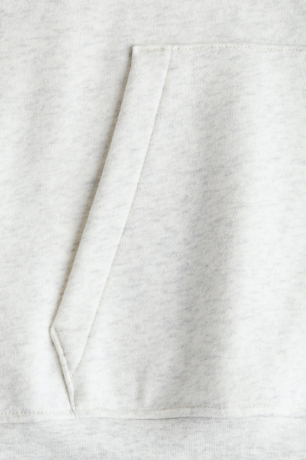 H&M Толстовка с капюшоном и принтом, светло-серый меланж