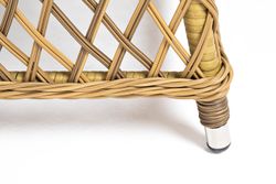 "Эспрессо-80 L" обеденная группа плетеная, цвет соломенный