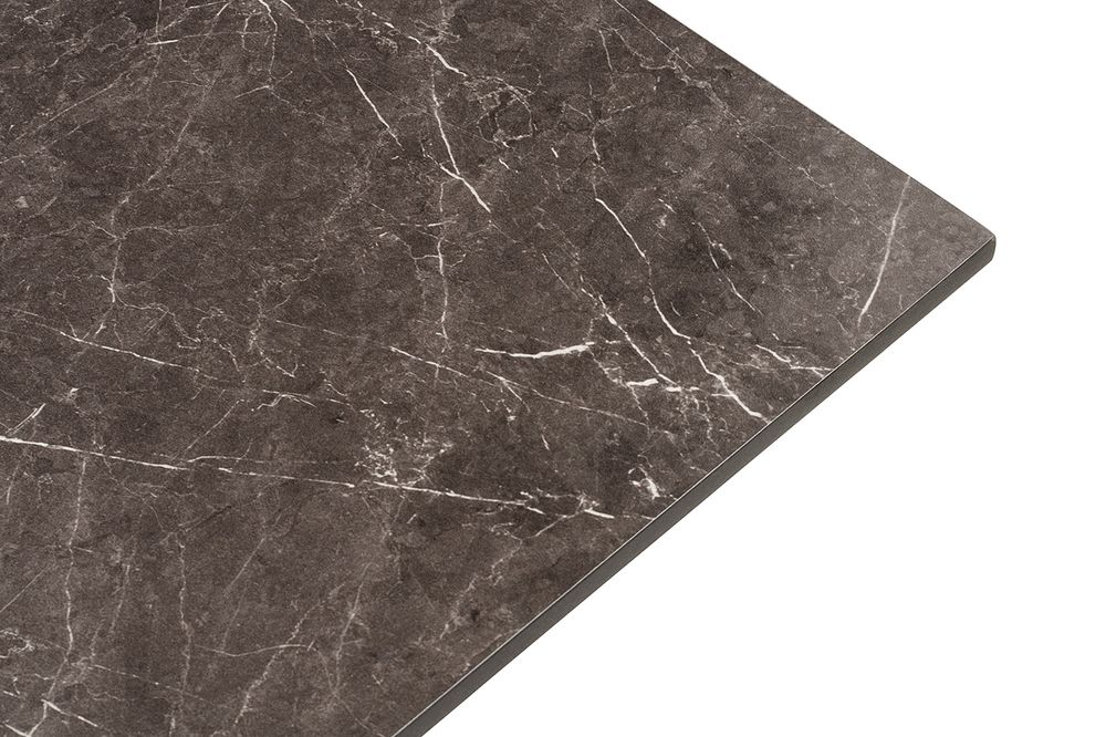 "Каффе" стол из HPL квадратный 70х70см, цвет "серый мрамор"