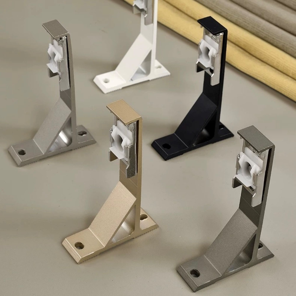 Алюминиевый карниз для штор, потолочный и настенный, однорядный / двухрядный