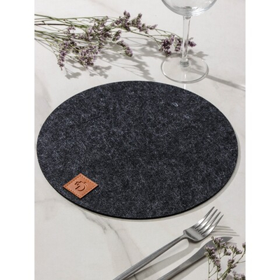 Салфетка столовая Грэй 30х30 см, толщина 4 мм (черный)